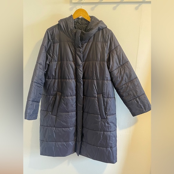 Eileen Fisher Nocturne Puffer Coat fits large!! - Picture 6 of 6